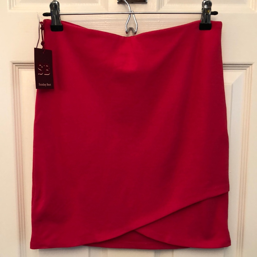 NWT Sunday Best Mini Fuschia Mini Skirt
